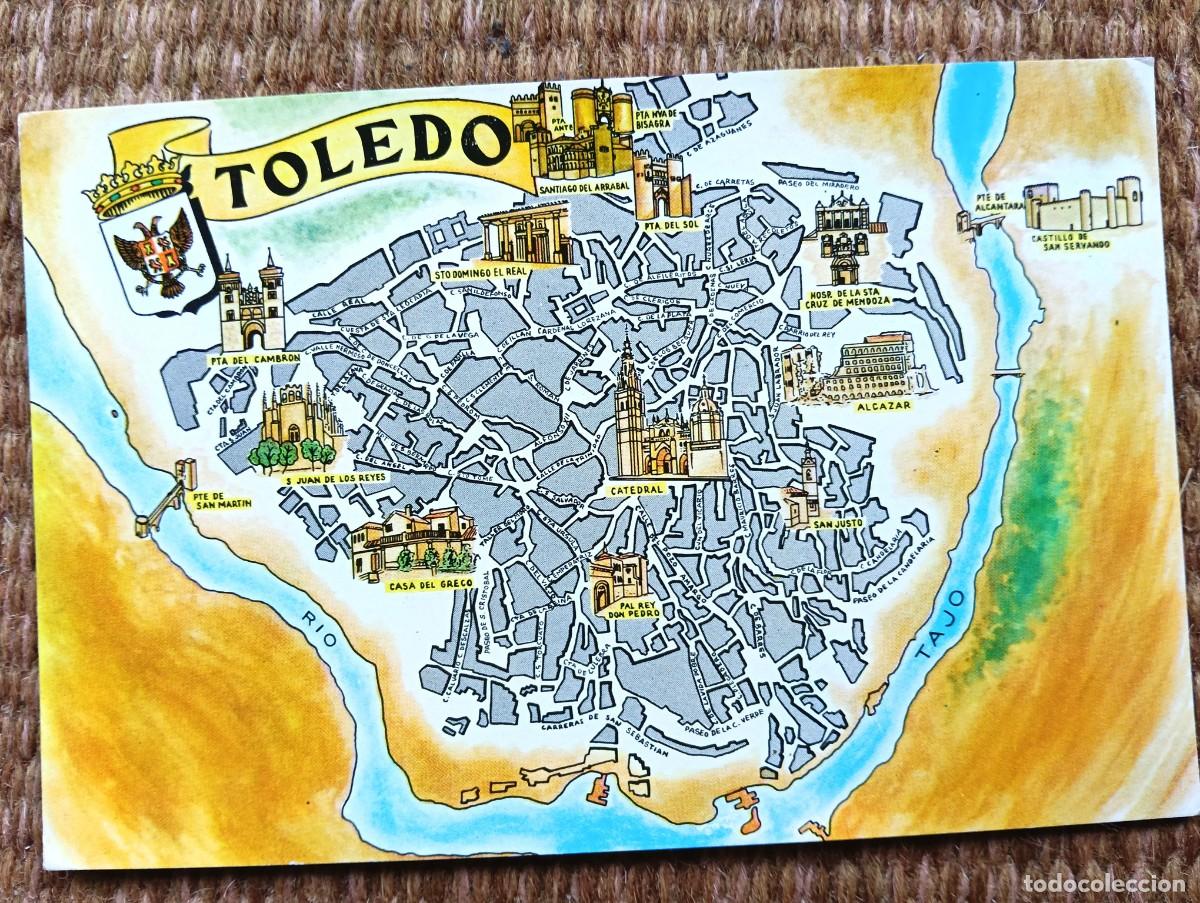 Postales: TOLEDO - PLANO - MAPA - ED. FRESMO