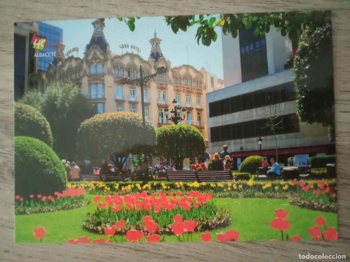 Postales: PLAZA ALTOZANO, GRAN HOTEL, ALBACETE