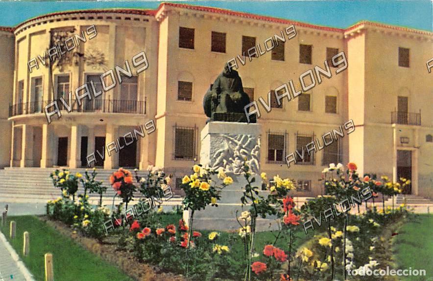 Postales: Monumento a Cervantes y Gobierno Civil (Ciudad Real) - Sin Circular - 1963