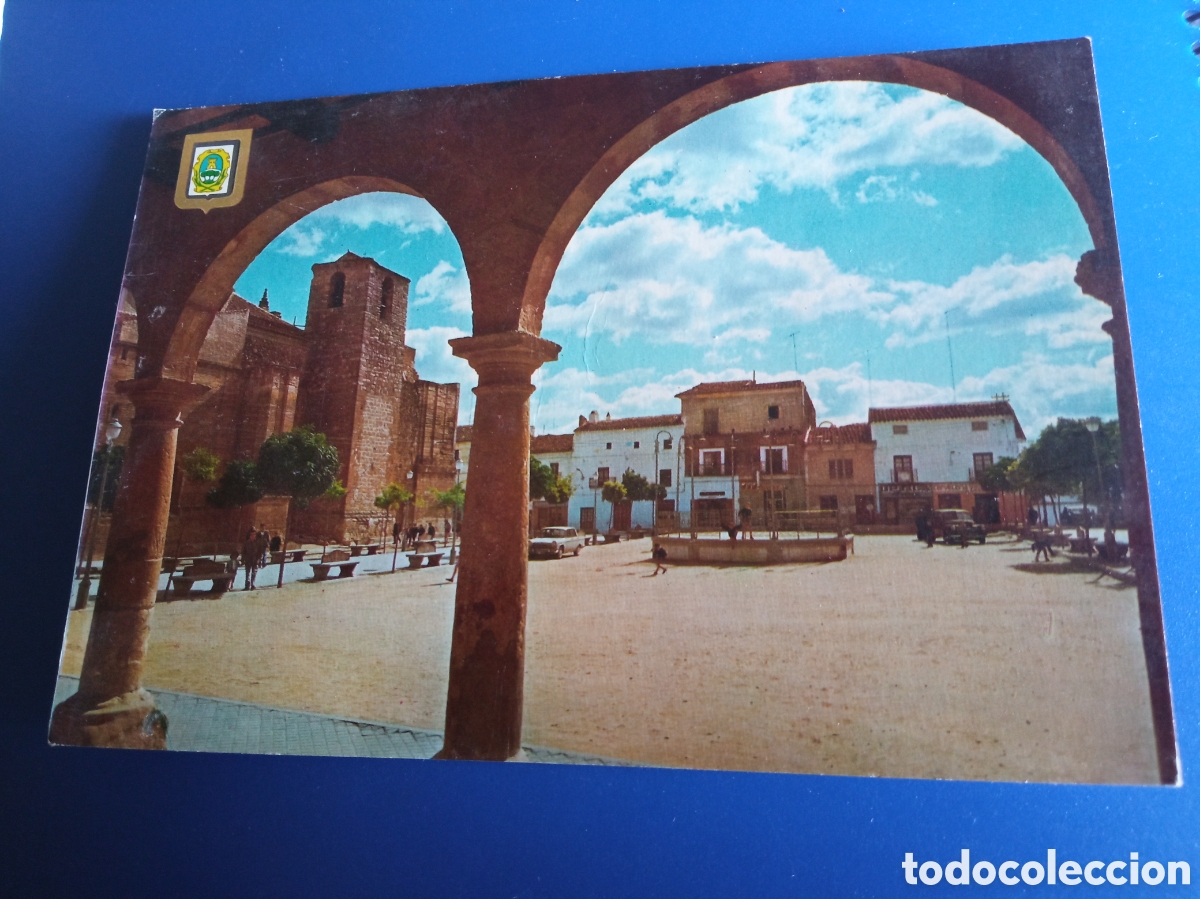 Postales: Antigua postal fotogr&aacute;fica, Villarrobledo (Albacete) Plaza Ram&oacute;n y Cajal