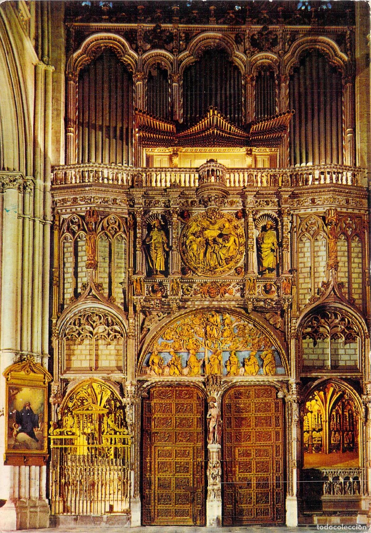 Postales: Postal de la Puerta del Emperador en la Catedral de Toledo