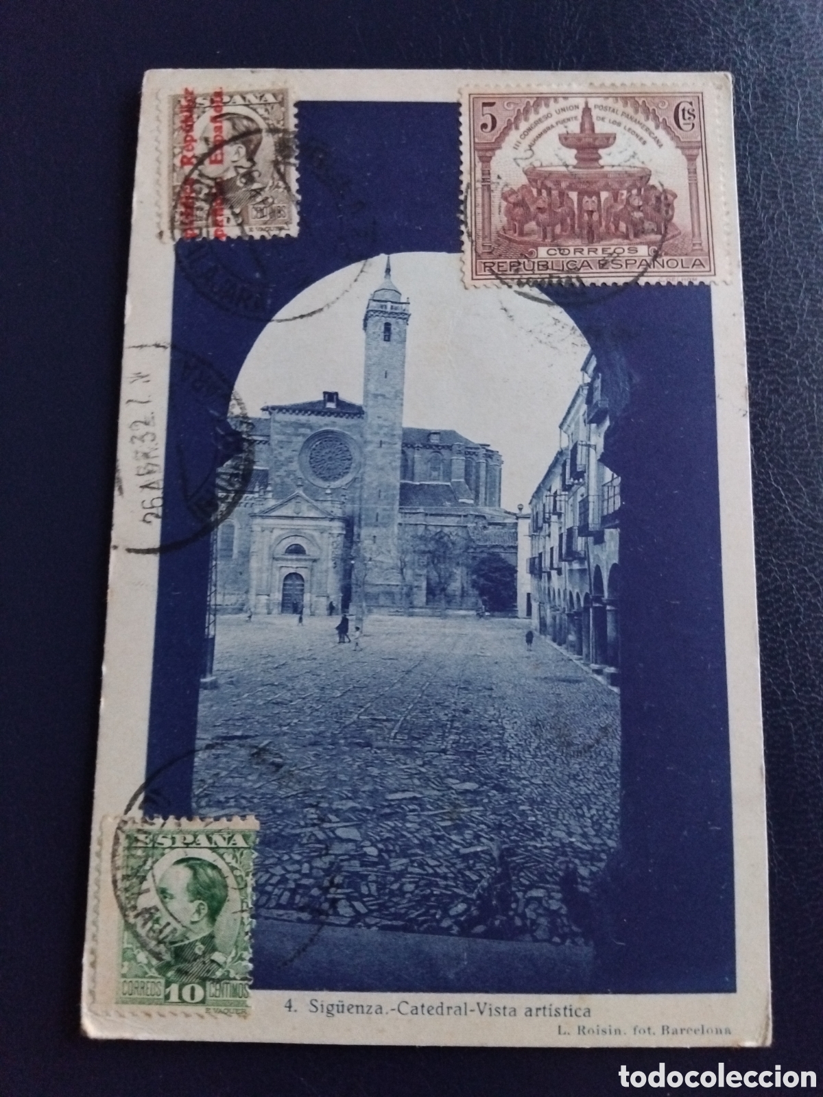 Postales: Antigua postal Siguenza. Catedral, vista art&iacute;stica