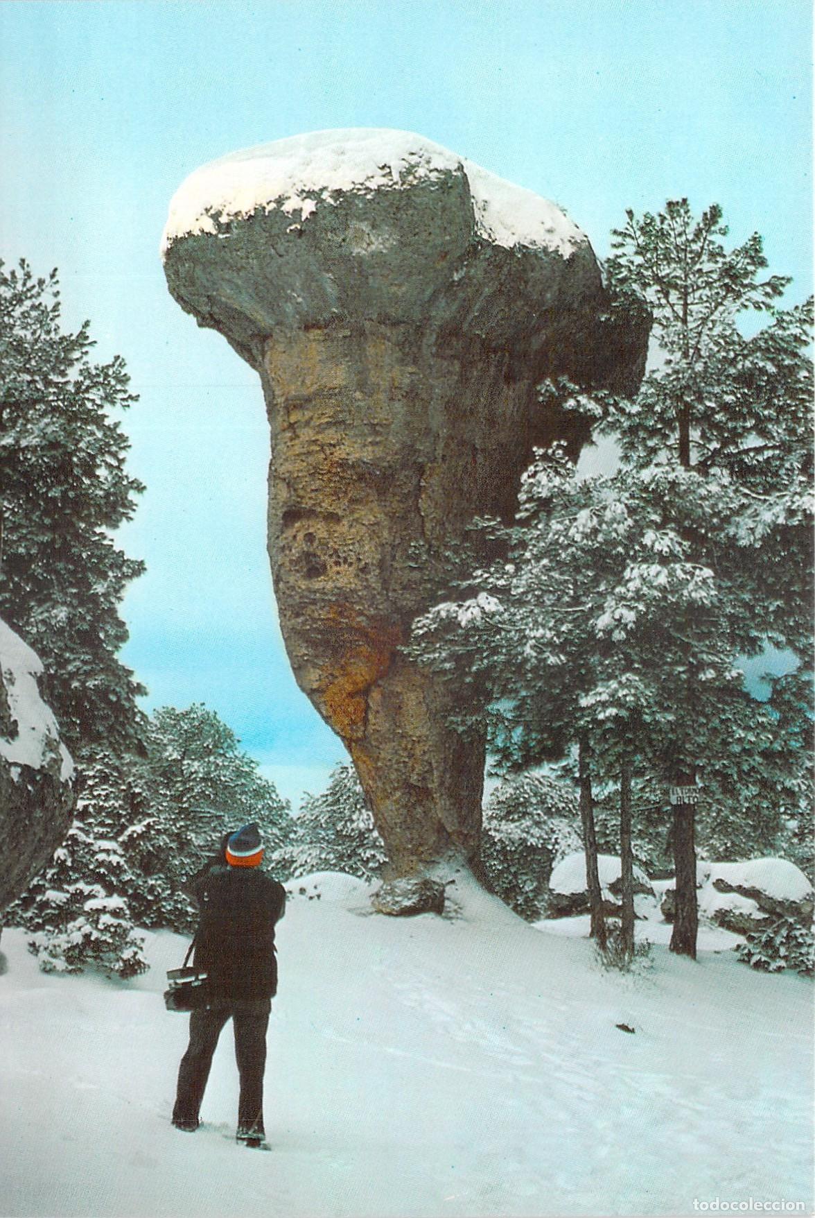 Postales: Postal de la Ciudad Encantada en Cuenca: Tormo Alto bajo la nieve