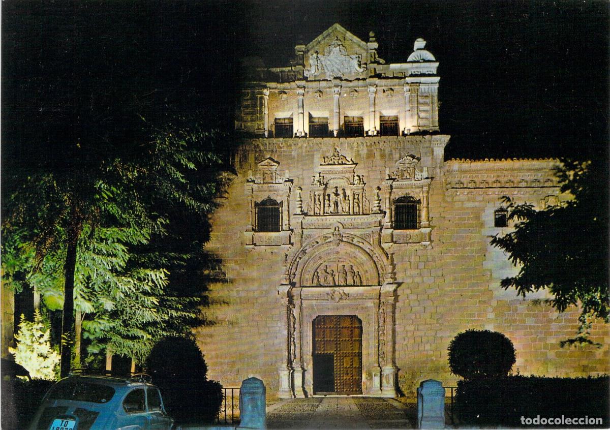 Postales: Postal de Toledo Museo de Santa Cruz vista nocturna