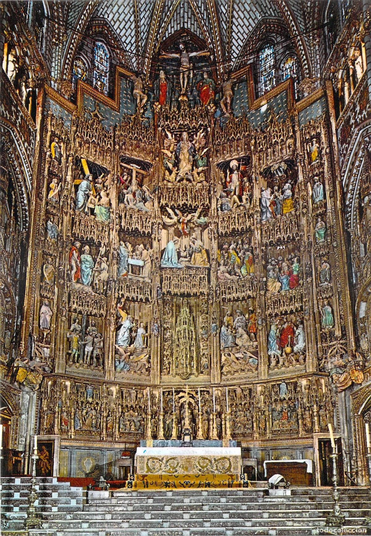 Postales: Postal de Toledo: Impresionante Retablo del Altar Mayor de la Catedral
