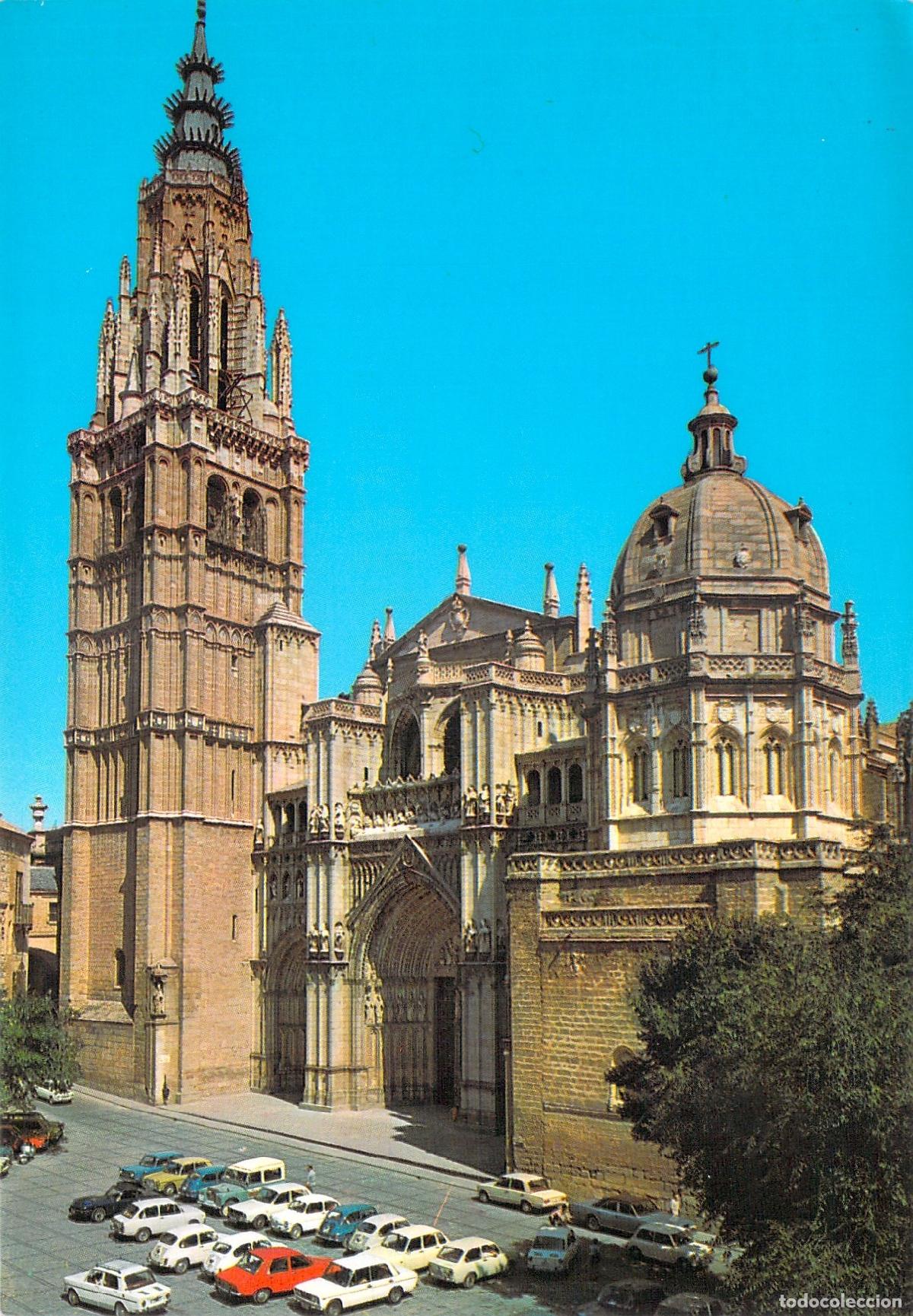 Postales: Postal de la Puerta Principal de la Catedral de Toledo