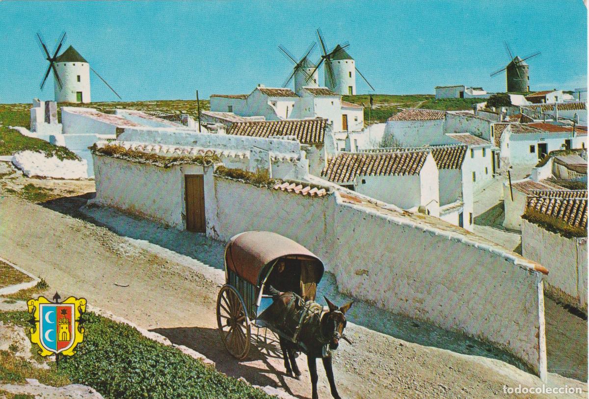 Postales: CAMPO DE CRIPTANA (CIUDAD REAL) MOLINOS MANCHEGOS EN LA RUTA DEL QUIJOTE - JDP N&ordm;2 - S/C