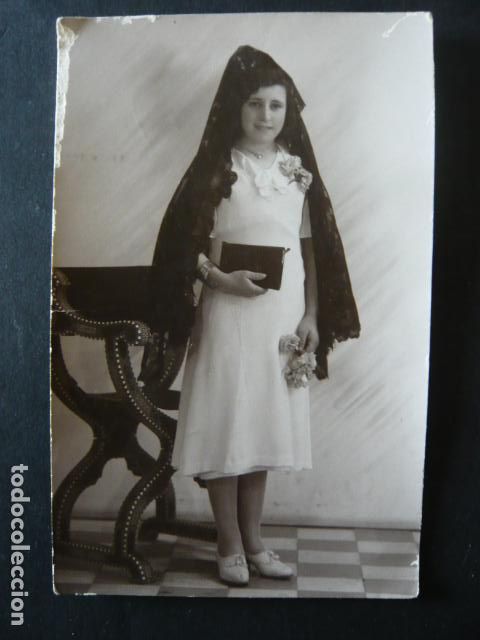 Postais: TOLEDO RETRATO DE MUJER CON MANTILLA RODRIGUEZ FOTOGRAFO POSTAL FOTOGRAFICA