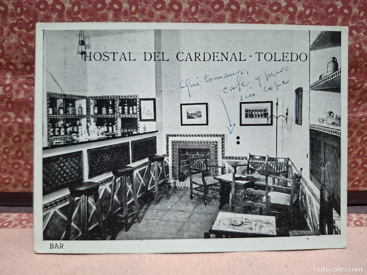 Postales: ANTIGUA POSTAL BAR HOSTAL DEL CARDENAL TOLEDO LA MANCHA