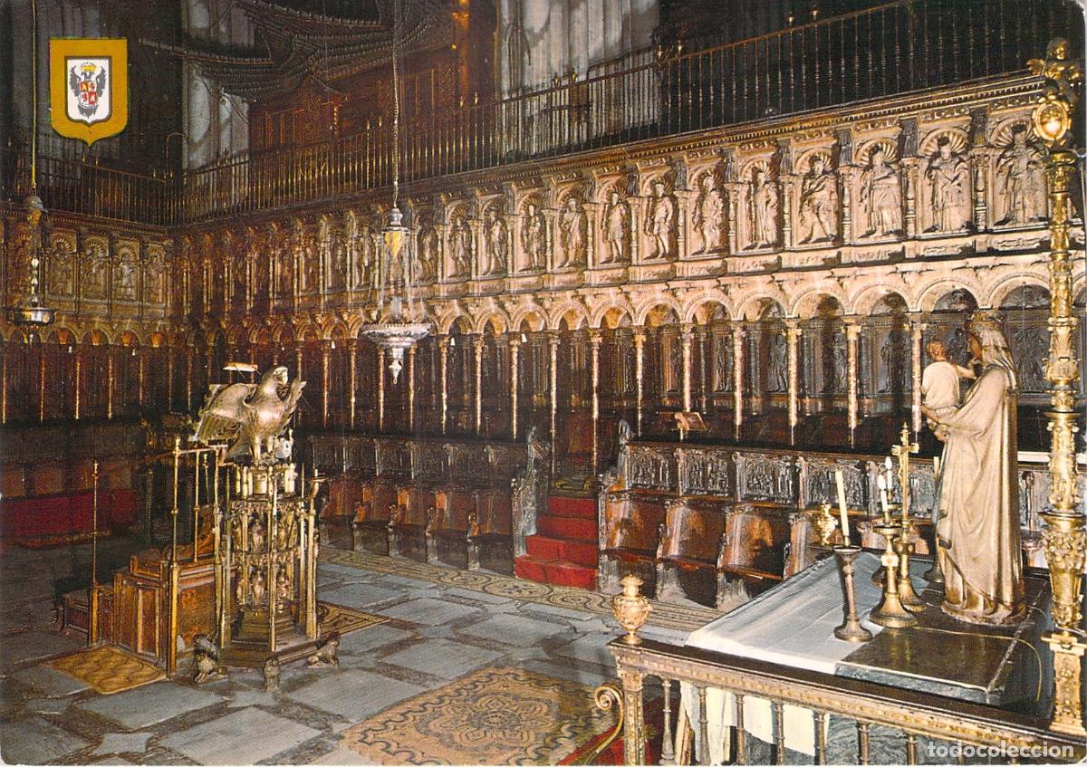 Postales: Postal de Toledo: Detalle del Coro de la Catedral