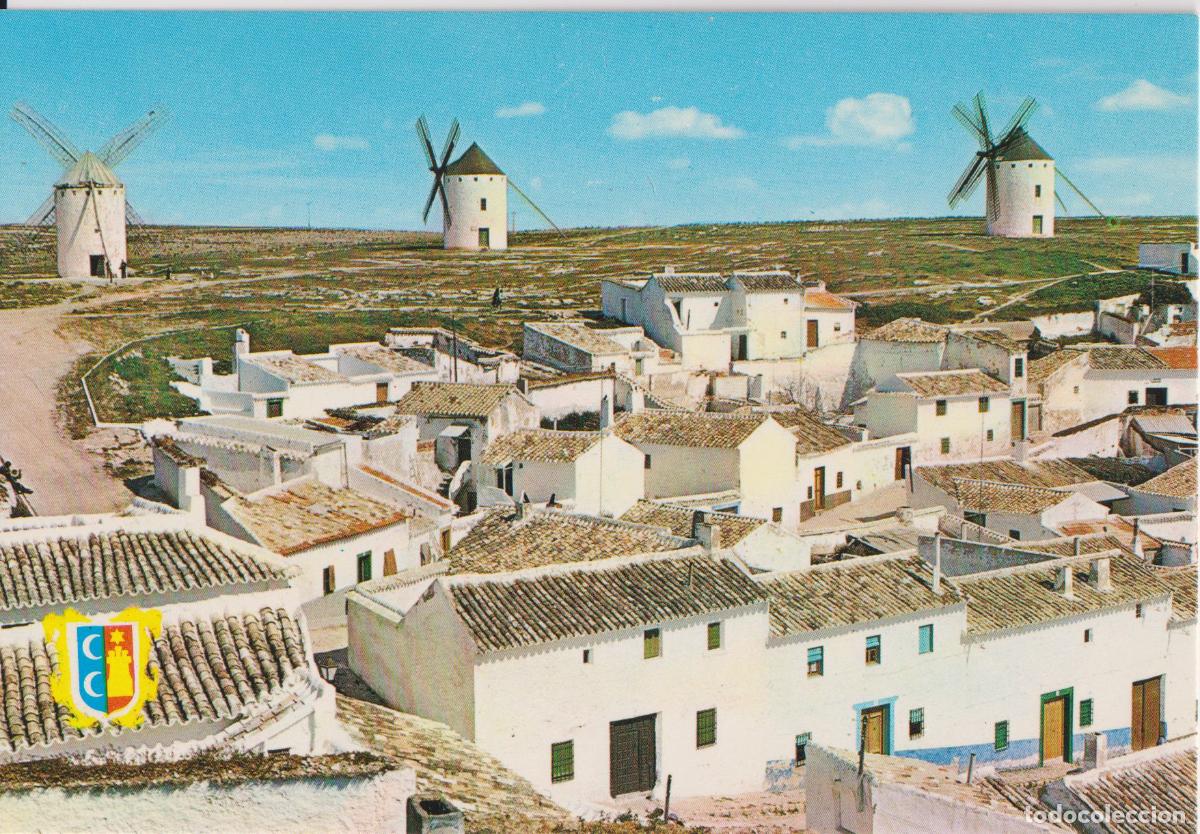 Postales: CAMPO DE CRIPTANA (CIUDAD REAL) MOLINOS MANCHEGOS EN LA RUTA DEL QUIJOTE - JDP J.V.ARIAS N&ordm;4 - S/C