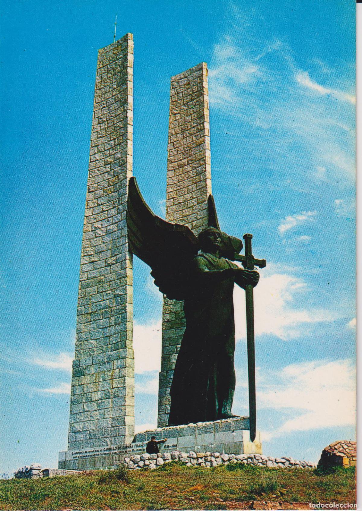 Postales: VALDEPE&Ntilde;AS (CIUDAD REAL) MONUMENTO A LA VICTORIA - EDITA FITER - ESCRITA