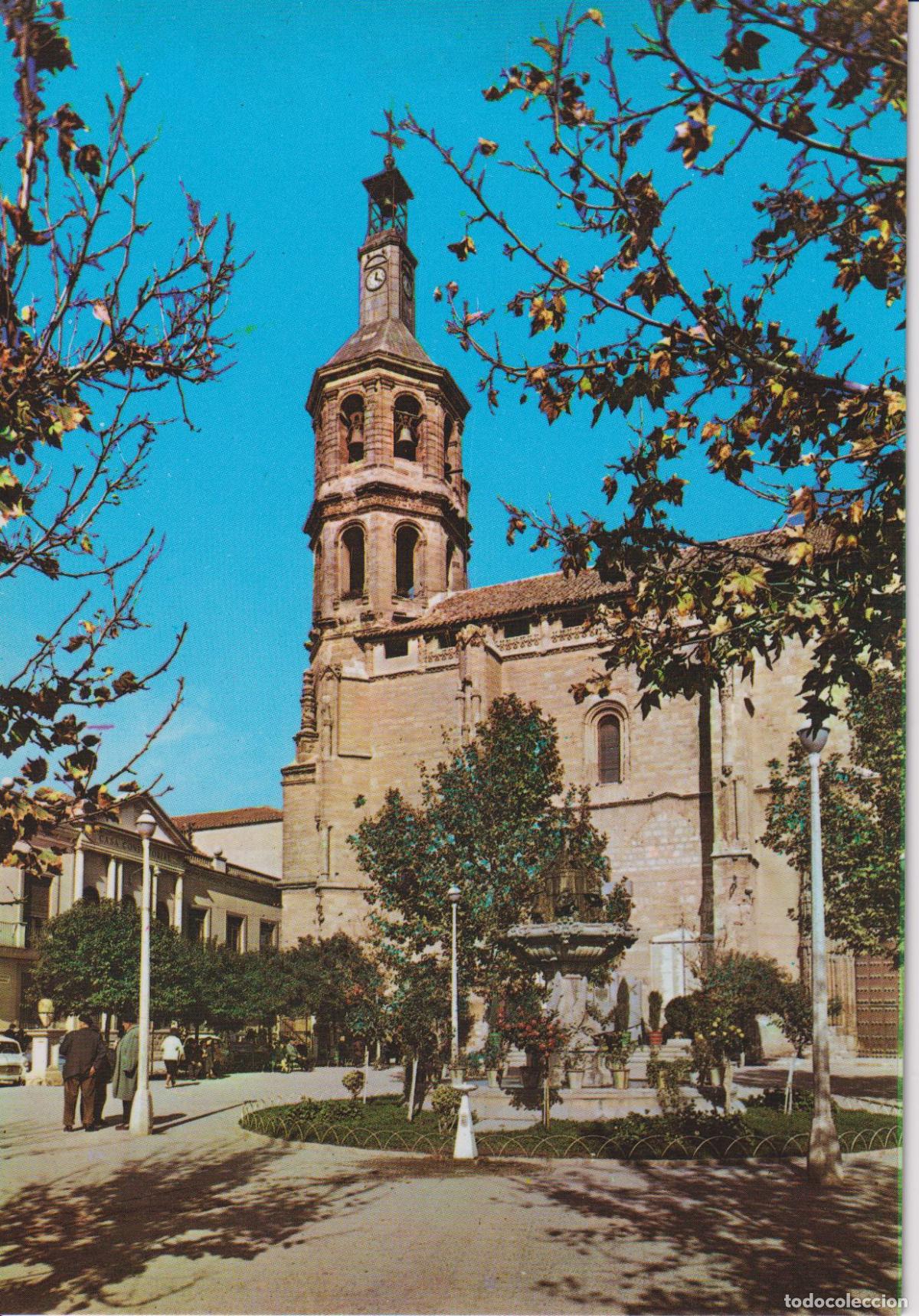 Postales: VALDEPE&Ntilde;AS (CIUDAD REAL) FUENTE DE LA PLAZA Y TORRE IGLESIA - EDICI&Oacute;N LIBRERIA LA GALANA - ESCRITA