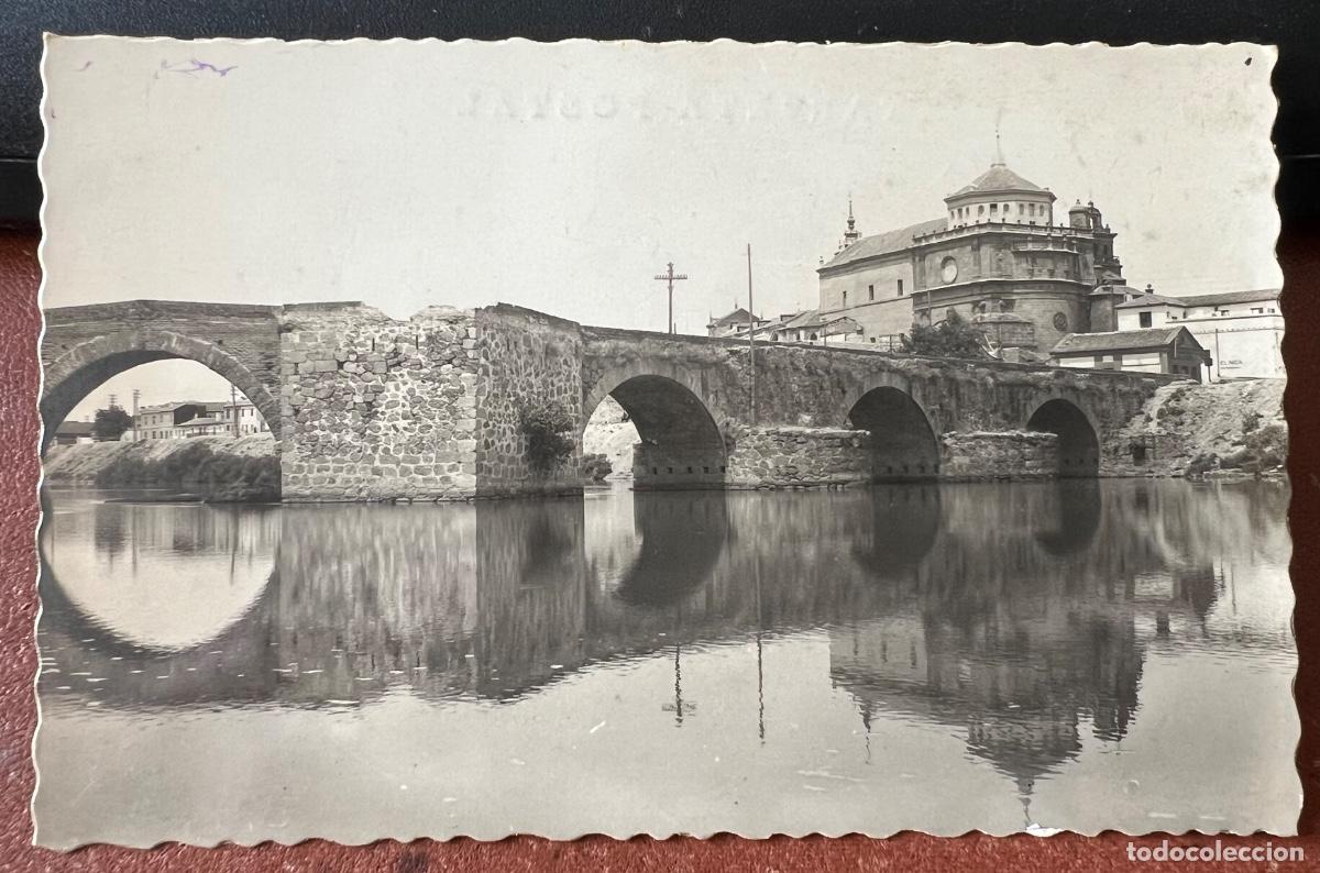 Postales: Postal de Talavera de la Reina (Toledo) - Puente romano sobre el r&iacute;o Tajo - Garc&iacute;a Garrabella