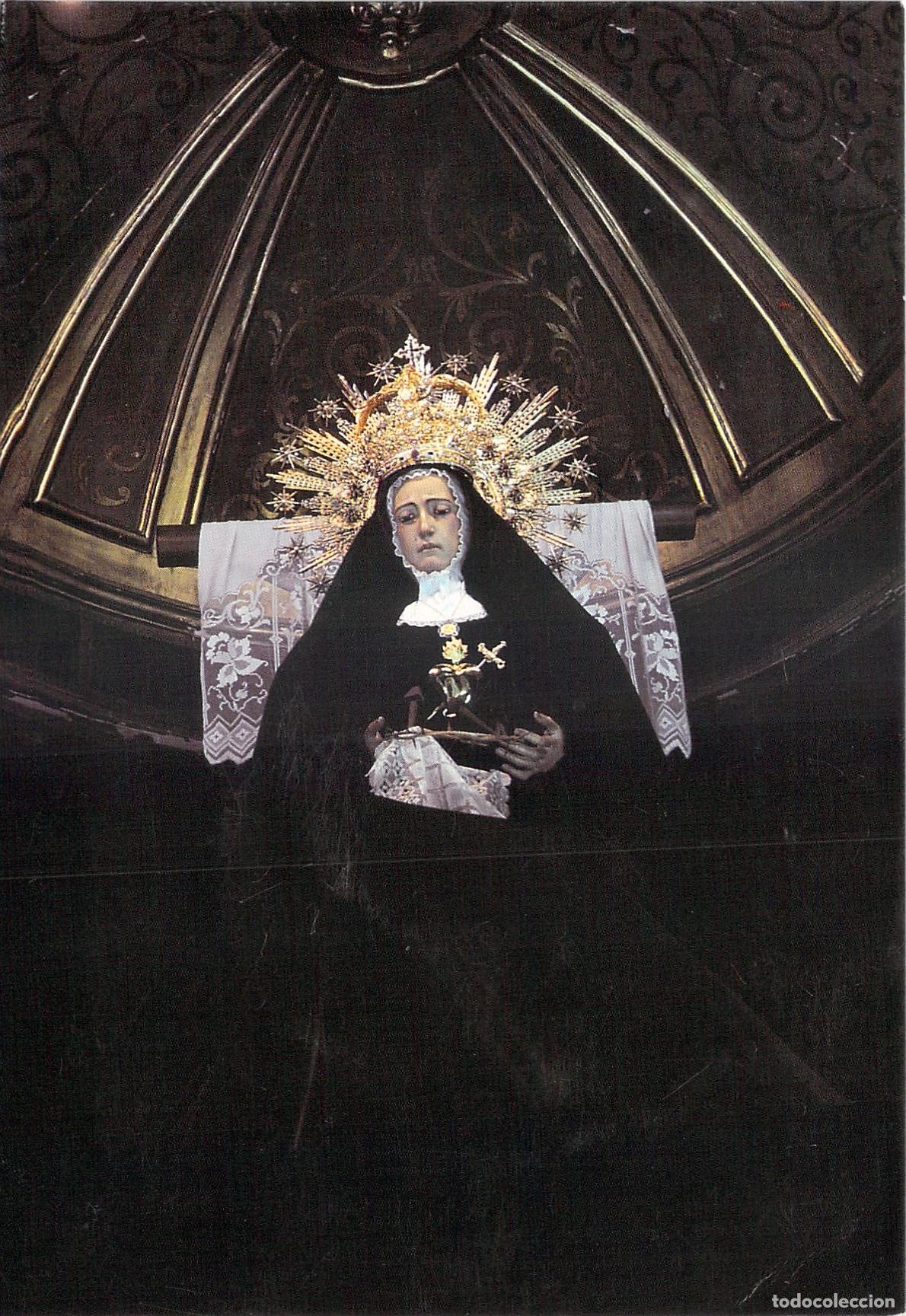 Postales: Postal de Viernes Santo, representaci&oacute;n de la Virgen Mar&iacute;a en Cuenca