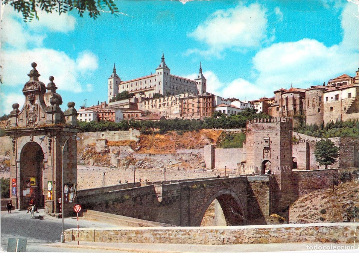 Postales: Postal de Toledo, Puente de Alc&aacute;ntara y Alc&aacute;zar