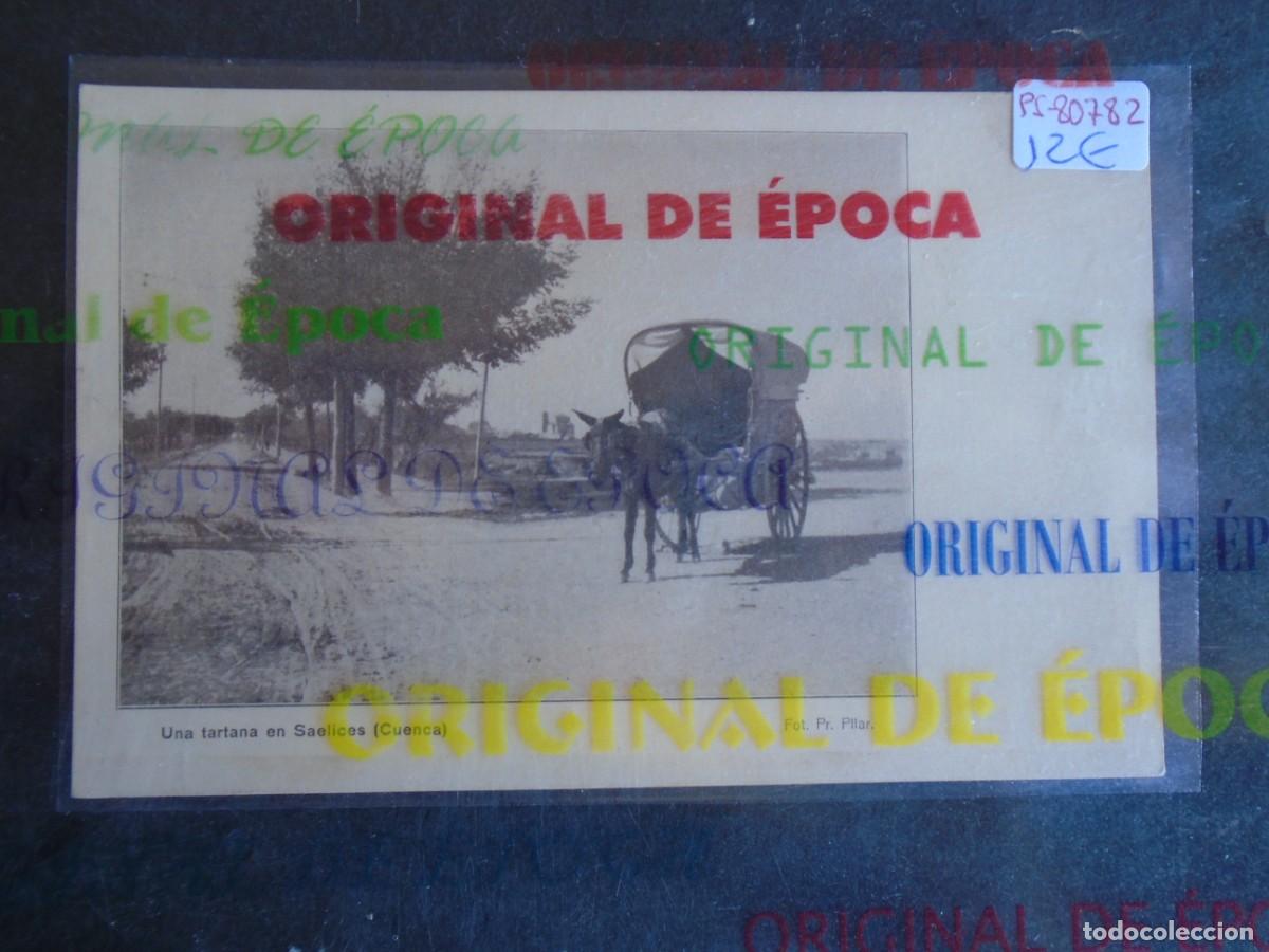 Postales: (PS-80782B)POSTAL DE CUENCA-UNA TARTANA EN SAELICES