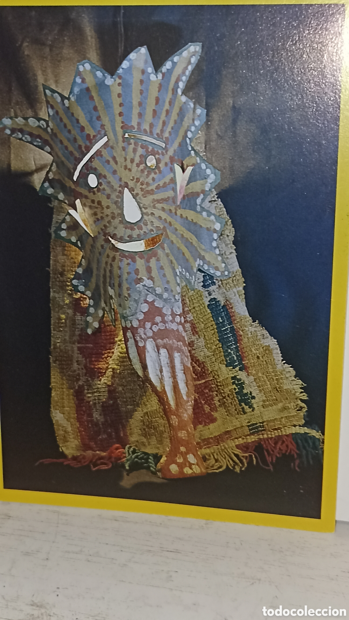 Postales: M&aacute;scara de sol museo etnogr&aacute;fico del reino de Pamplona