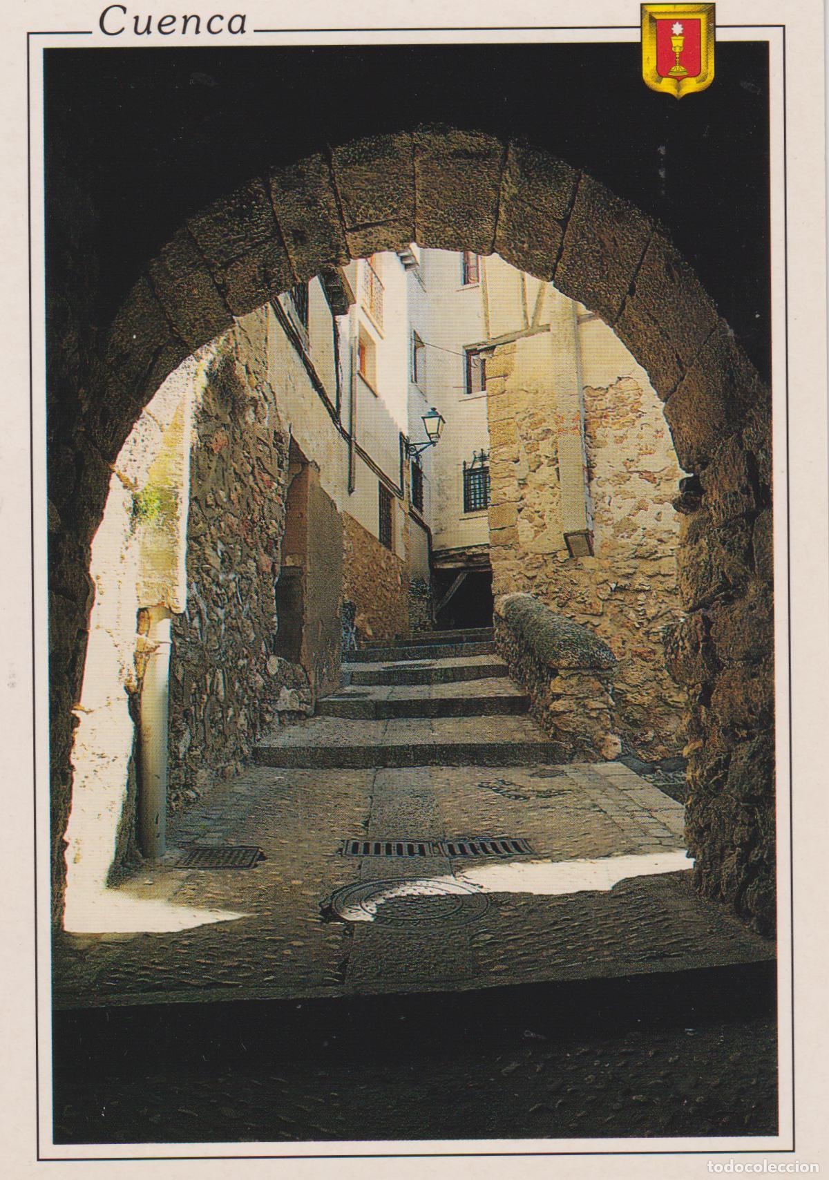 Postales: CUENCA, ARCO DE ANA ISABEL, RONDA DE JULI&Aacute;N ROMERO - ESCUDO DE ORO N&ordm;24 - S/C