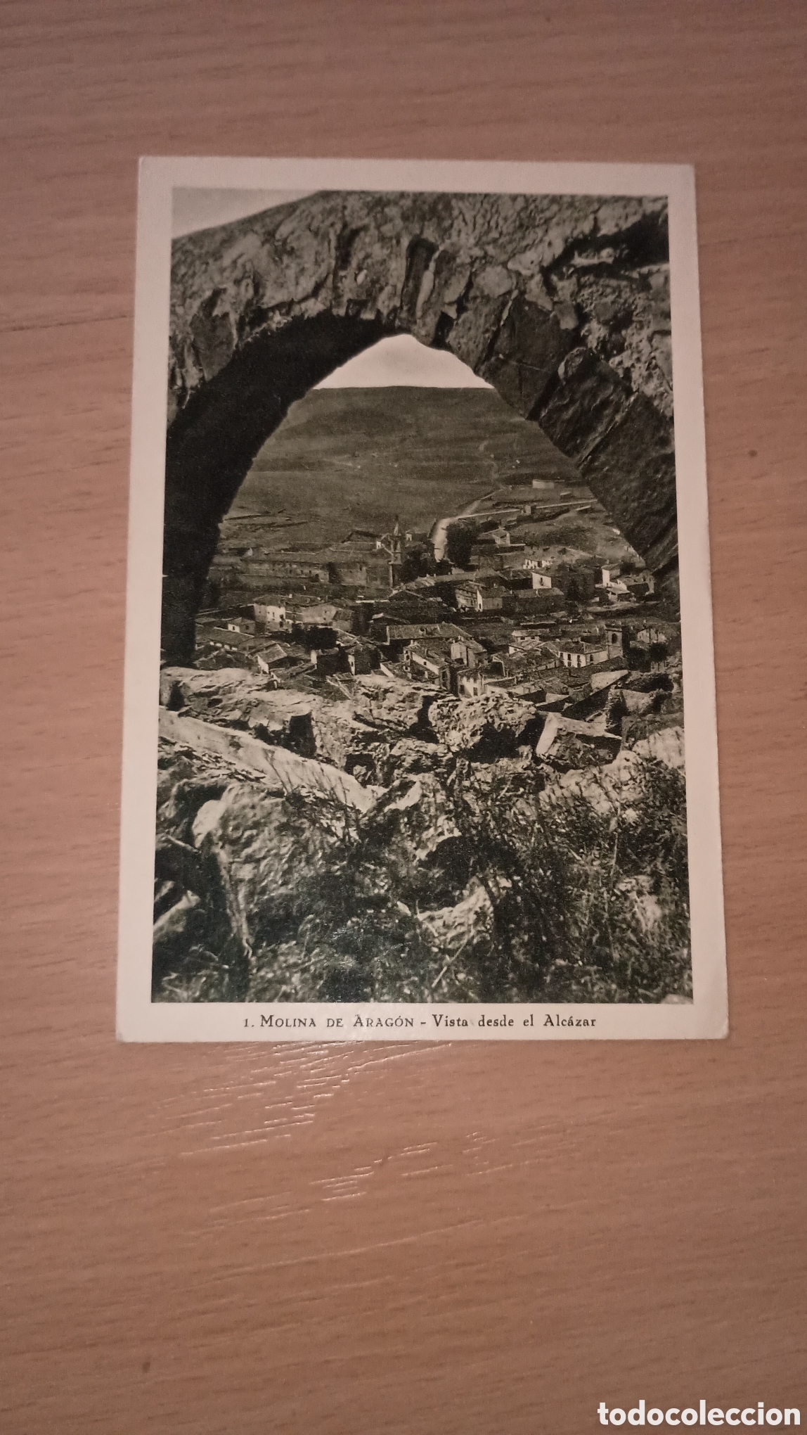 Postales: MOLINA DE ARAG&Oacute;N (GUADALAJARA) - VISTA DESDE EL ALC&Aacute;ZAR - FOTO LEOPOLDO - EDICI&Oacute;N ARA&Uacute;Z-HERGUETA