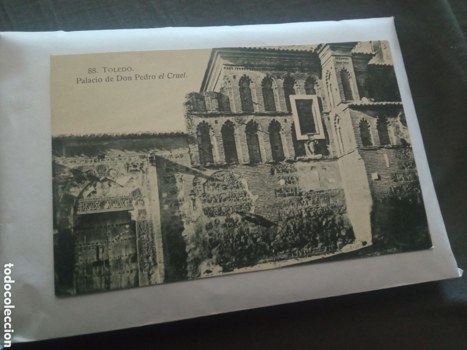 Postales: Antigua postal fotogr&aacute;fica, Toledo, Palacio de Don Pedro el Cruel