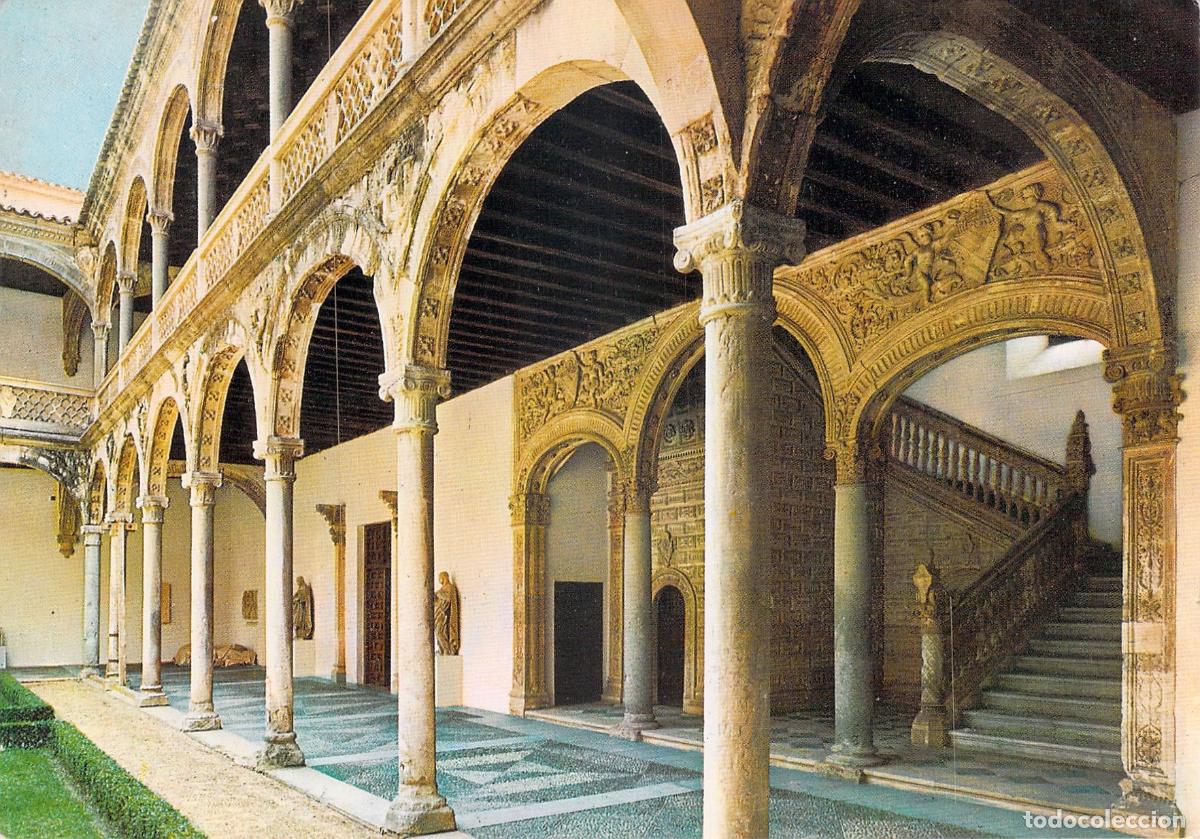 Postales: Postal del Patio del Museo de Santa Cruz en Toledo