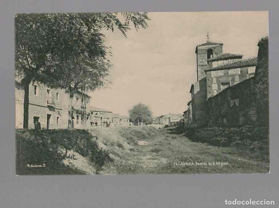 Postales: TARJETA POSTAL TALAVERA PORTI&Ntilde;A DE S. MIGUEL. TOLEDO