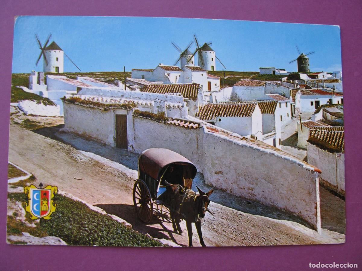 Postales: POSTAL DE CAMPO DE CRIPTANA. CIUDAD REAL. MOLINOS MANCHEGOS EN LA RUTA DEL QUIJOTE. ESCRITA
