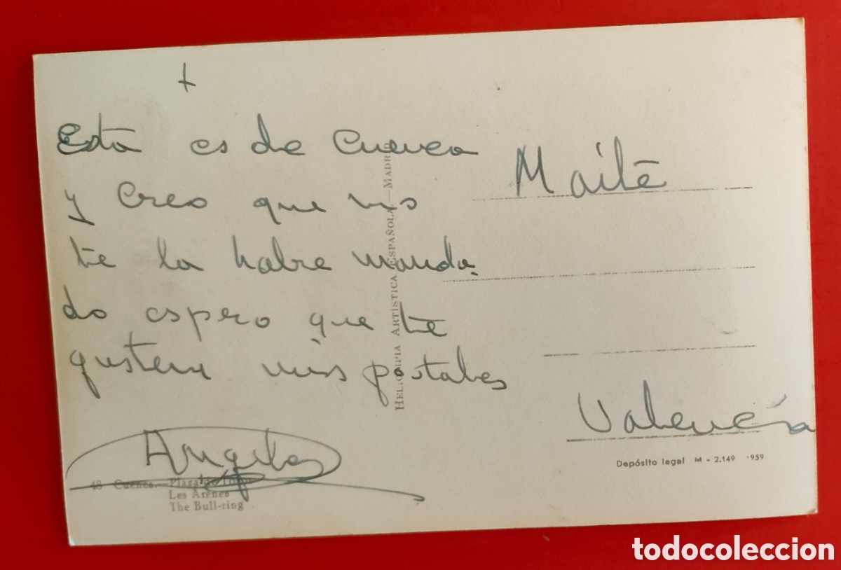 Postales: CUENCA PLAZA DE TOROS 1959 - Foto 2