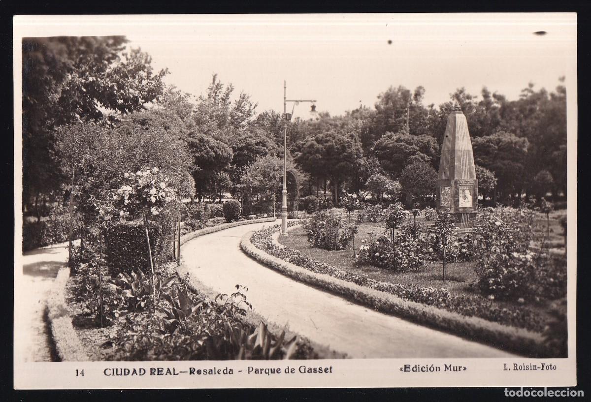 Postales: Ciudad Real. *Rosaleda - Parque de Gasset* Edici&oacute;n Mur / L. Roisin-Foto n&ordm; 14. Nueva.