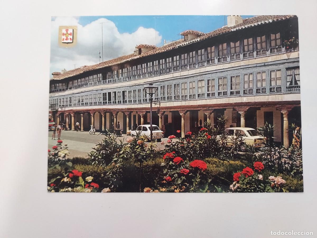Postales: POSTAL ALMAGRO VISTA PARCIAL JARDINES PLAZA MAYOR. 1974. ESCUDO ORO. SIN CIRCULAR. CIUDAD REAL