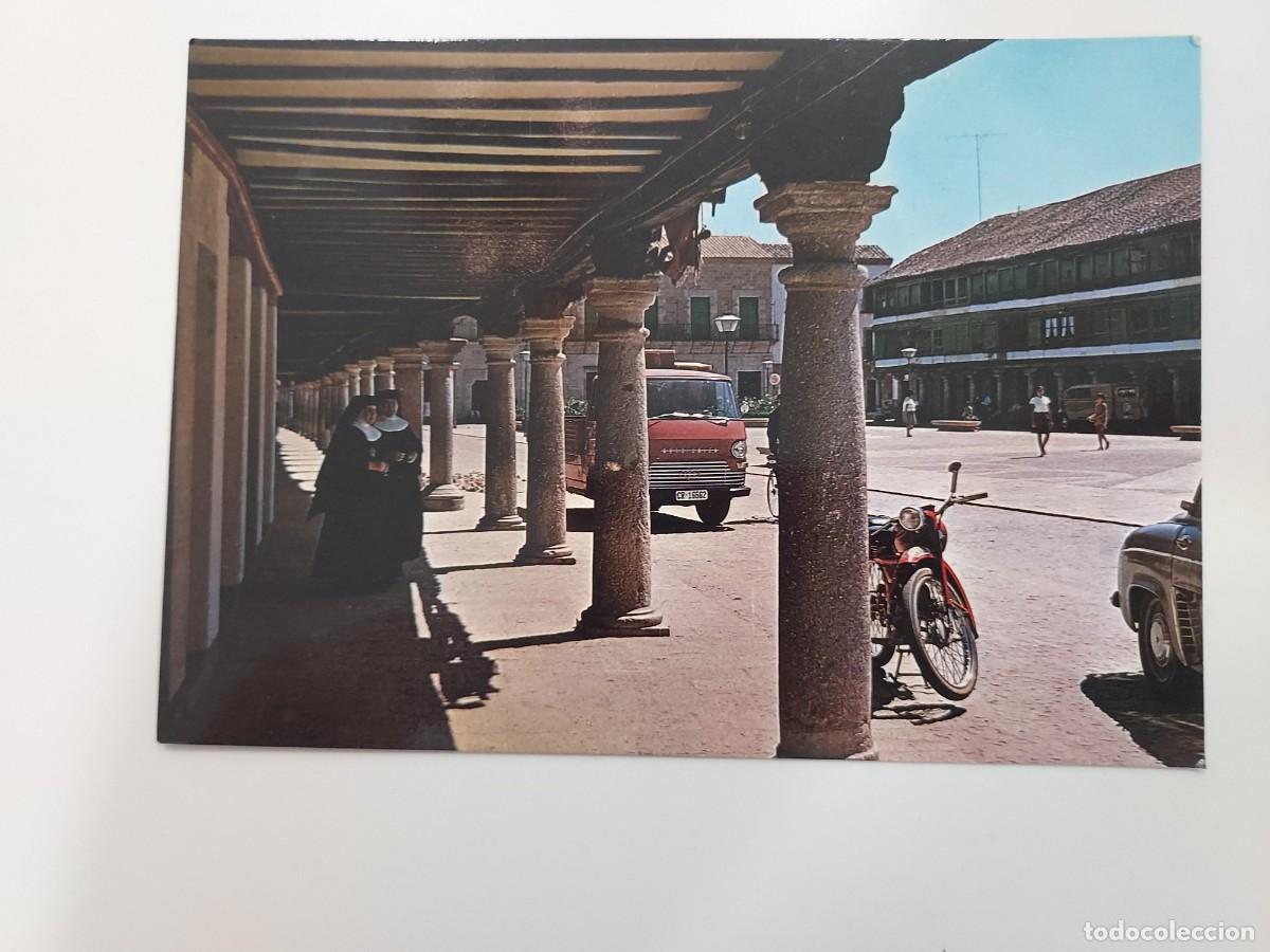 Postales: POSTAL ALMAGRO PLAZA MONUMENTO NACIONAL. 1965. FITER. SIN CIRCULAR. CIUDAD REAL. Moto, monja