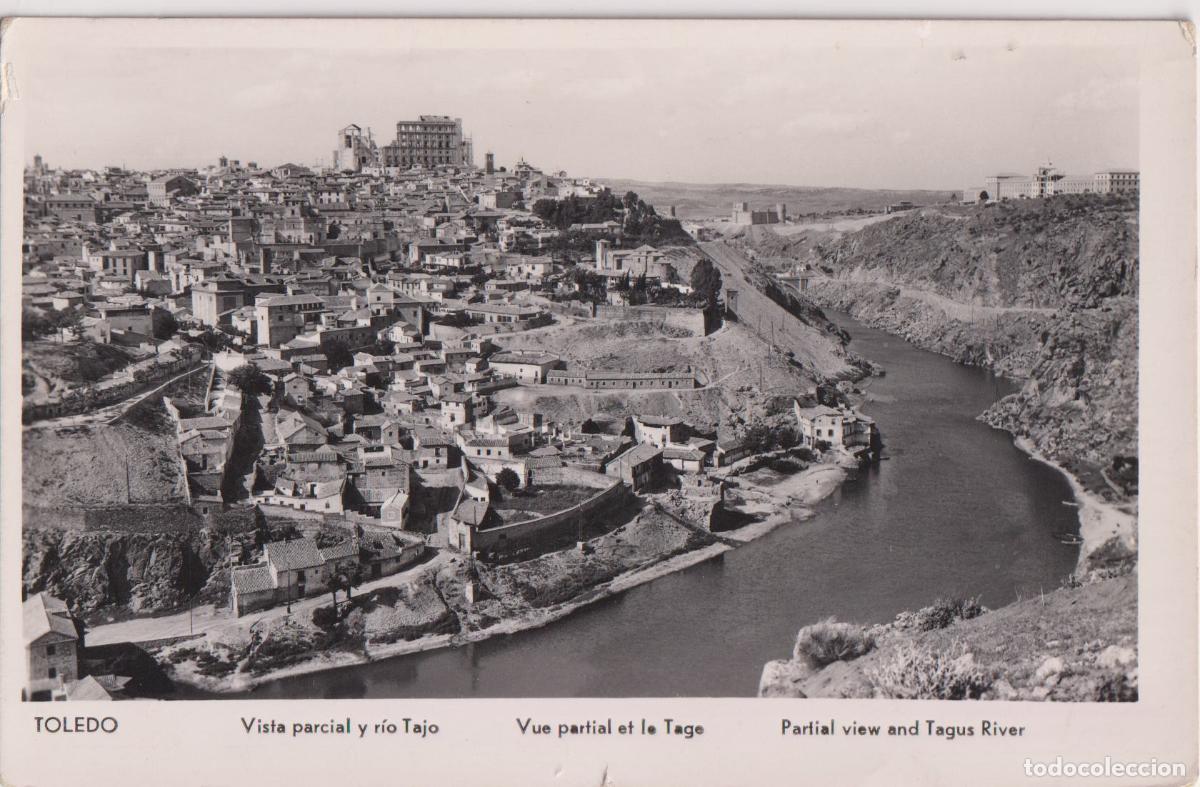Postales: TOLEDO, VISTA PARCIAL Y R&Iacute;O TAJO - MANIPEL - S/C