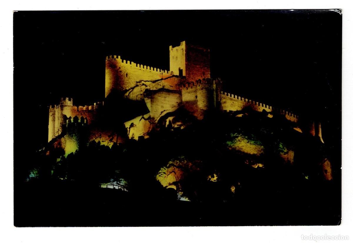Postais: POSTAL DEL CASTILLO DE ALMANSA (ALBACETE) CIRCULADA EN 1962