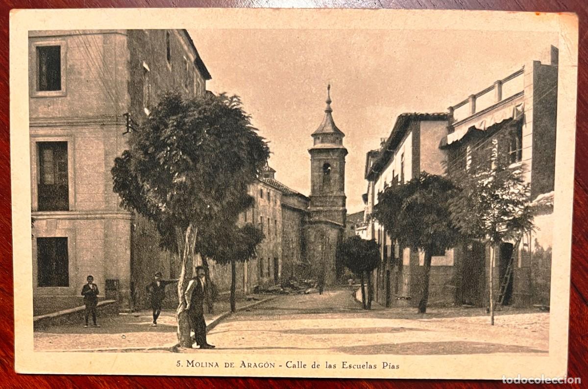 Postales: MOLINA DE ARAGON, GUADALAJARA, CALLE DE LAS ESCUELAS PIAS N&ordm; 5, ED. ARAUZ HERGUETA, SIN CIRCULAR
