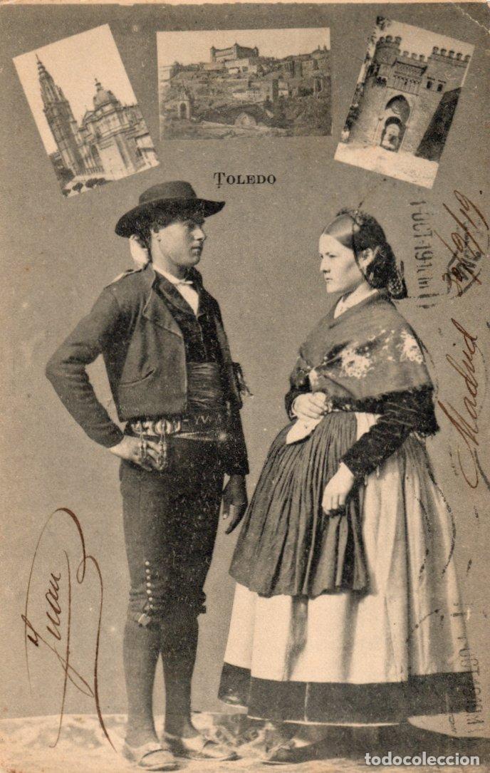 Postkarten: BONITA POSTAL - TOLEDO - PAREJA TRAJES REGIONAL - VARIAS VISTAS DE LA CIUDAD - FOTO LACOSTE