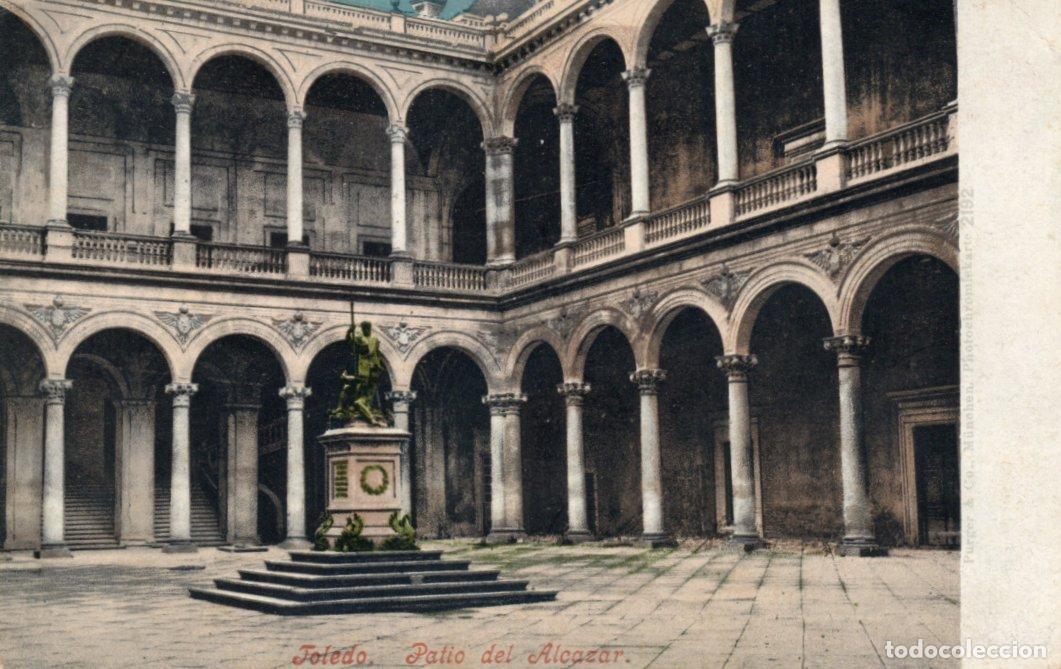 Postales: BONITA POSTAL - TOLEDO - PATIO DEL ALCAZAR - PURGER Co. NUM. 2192