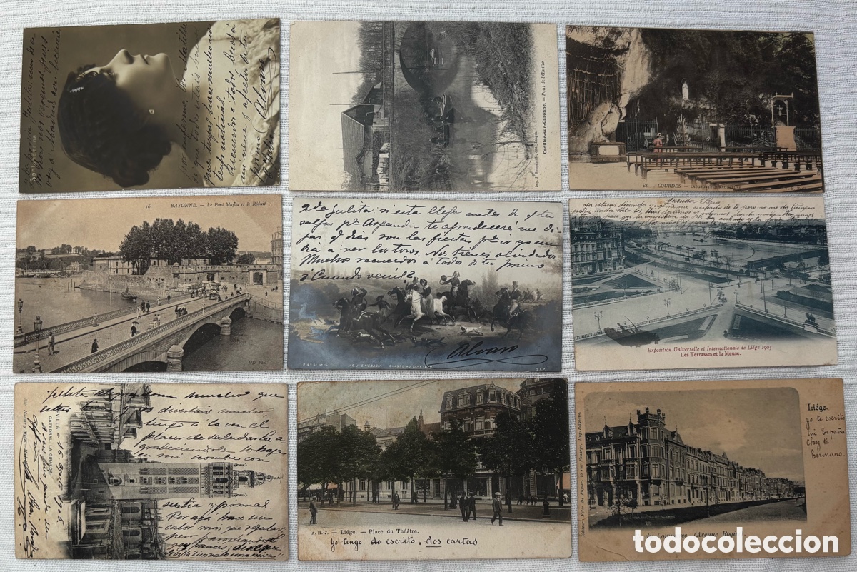 Postales: Lote num2 de 9 POSTALES europeas C.1900