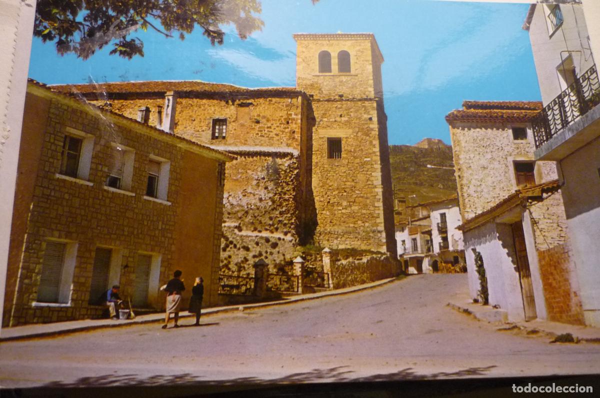 Postales: postal ca&ntilde;ete.-subida al palacio e iglesia. escrita cm
