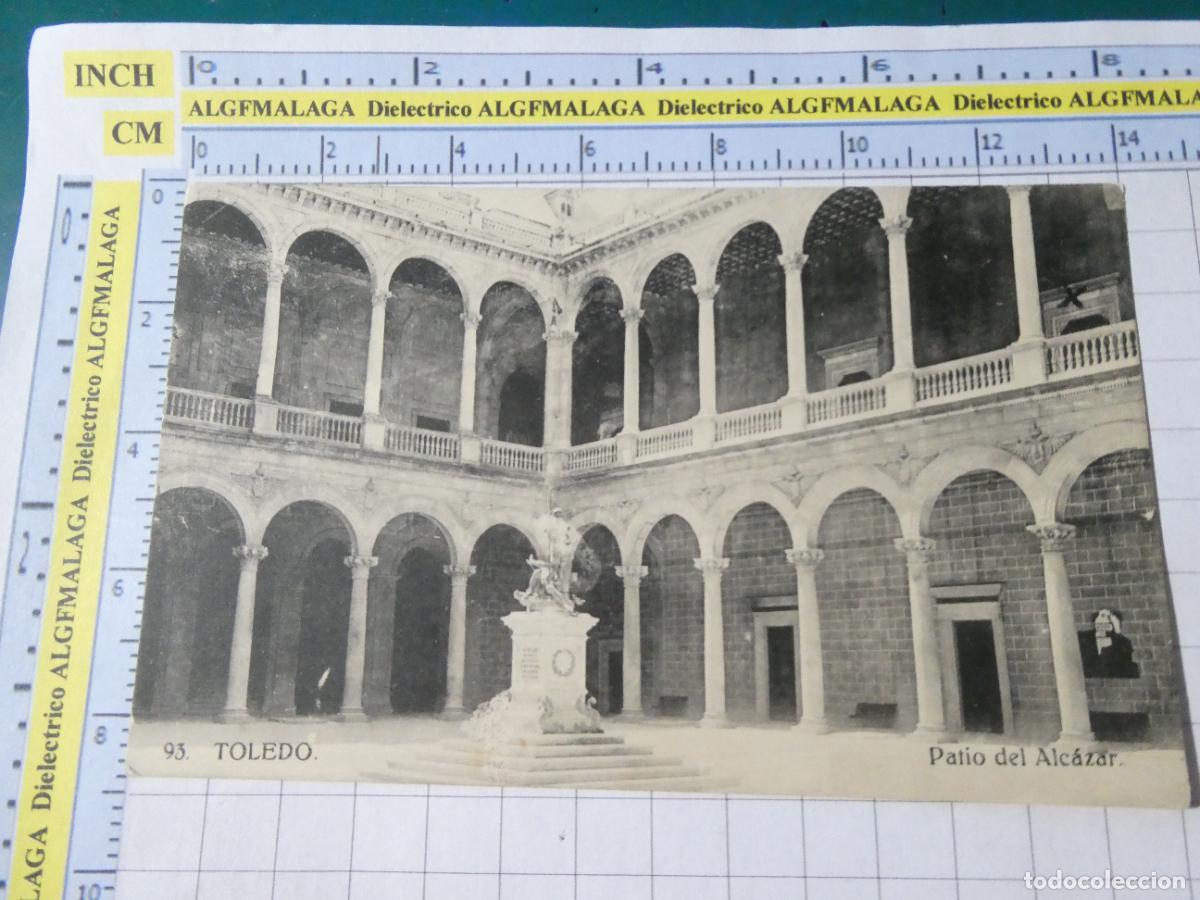 Cartes Postales: POSTAL DE TOLEDO A&Ntilde;OS 10 30. PATIO ALC&Aacute;ZAR. 93 HELIOTIPIA. 2712