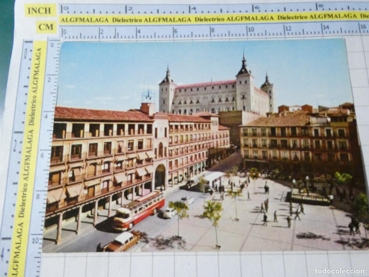 Cartes Postales: POSTAL DE TOLEDO A&Ntilde;O 1961. PLAZA DE ZOCODOVER Y ALC&Aacute;ZAR 22 ARRIBAS. 2724
