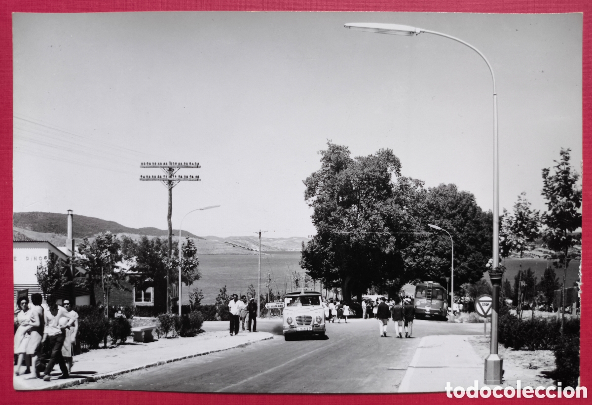 Postales: SACEDON PASEO PANTANO ENTREPE&Ntilde;AS POSTAL FOTOGR&Aacute;FICA GUADALAJARA C. 1965