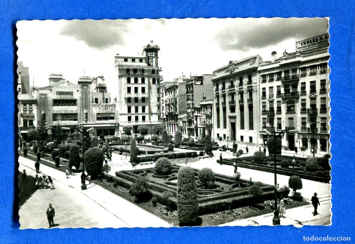 Postales: POSTAL ESCRITA PERO NO CIRCULADA ALBACETE 3 PLAZA DEL CAUDILLO EDITA GARCIA GARRABELLA