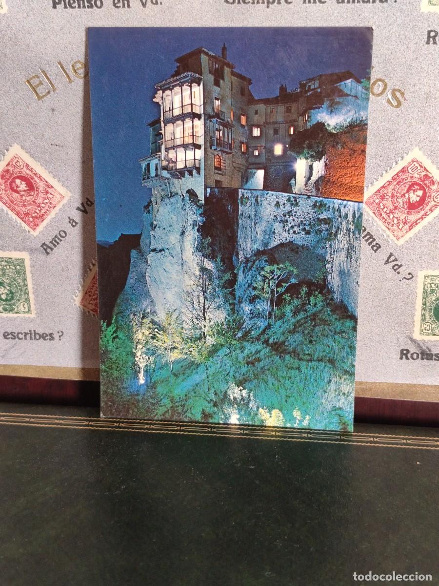 Postales: P6372 Postal Cuenca 21 Casas Colgadas Vista nocturna Exc. Evangelio
