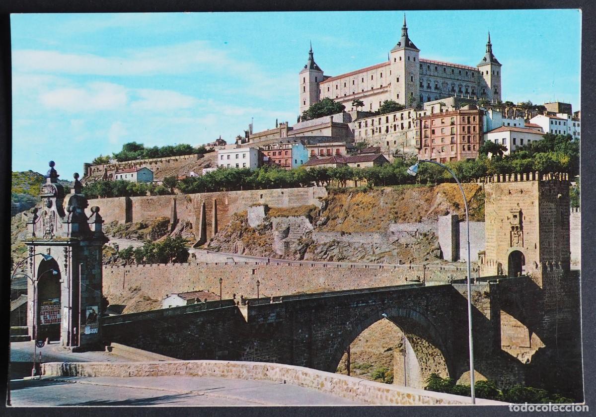 Postales: POSTAL DE TOLEDO: PUENTE ALCANTARA Y ALCAZAR