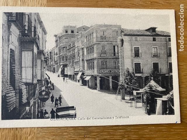 Postales: Guadalajara , Calle Generalisimo y Telefonos , Ed. Camarillo - Circulada 1946
