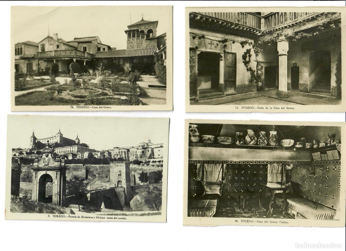 Postales: LOTE DE 9 POSTALES DE TOLEDO (A&Ntilde;OS 1950)