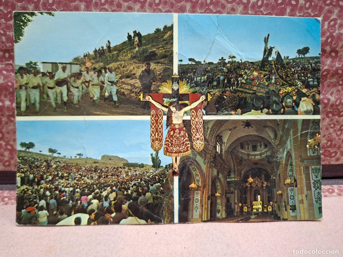 Postales: ANTIGUA POSTAL PE&Ntilde;AS DE SAN PEDRO ALBACETE LA MANCHA DURA VELASCO 7 MARCHA DEL SAUCO