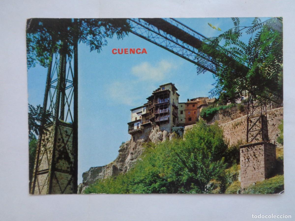 Postales: POSTAL DE CUENCA : CASAS COLGADAS Y FUENTE DE SAN PABLO. A&Ntilde;OS 60
