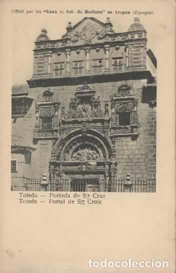 Postales: TOLEDO DORSO SIN DIVIDIR PORTADA DE SANTA CRUZ